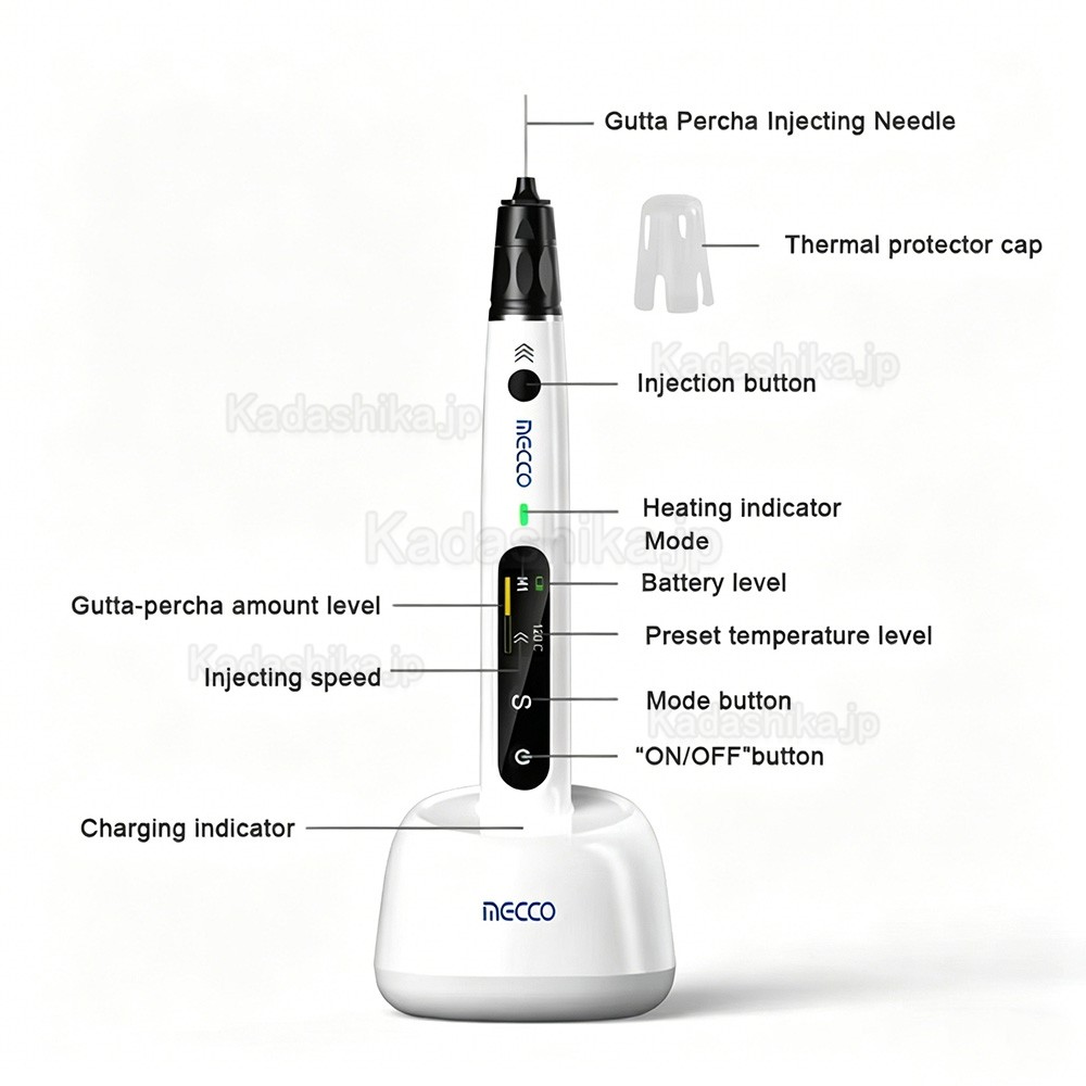 Mecco Smart Fill-E 歯科用ガッタパーチャ充填システム, 電熱式根管プラガ